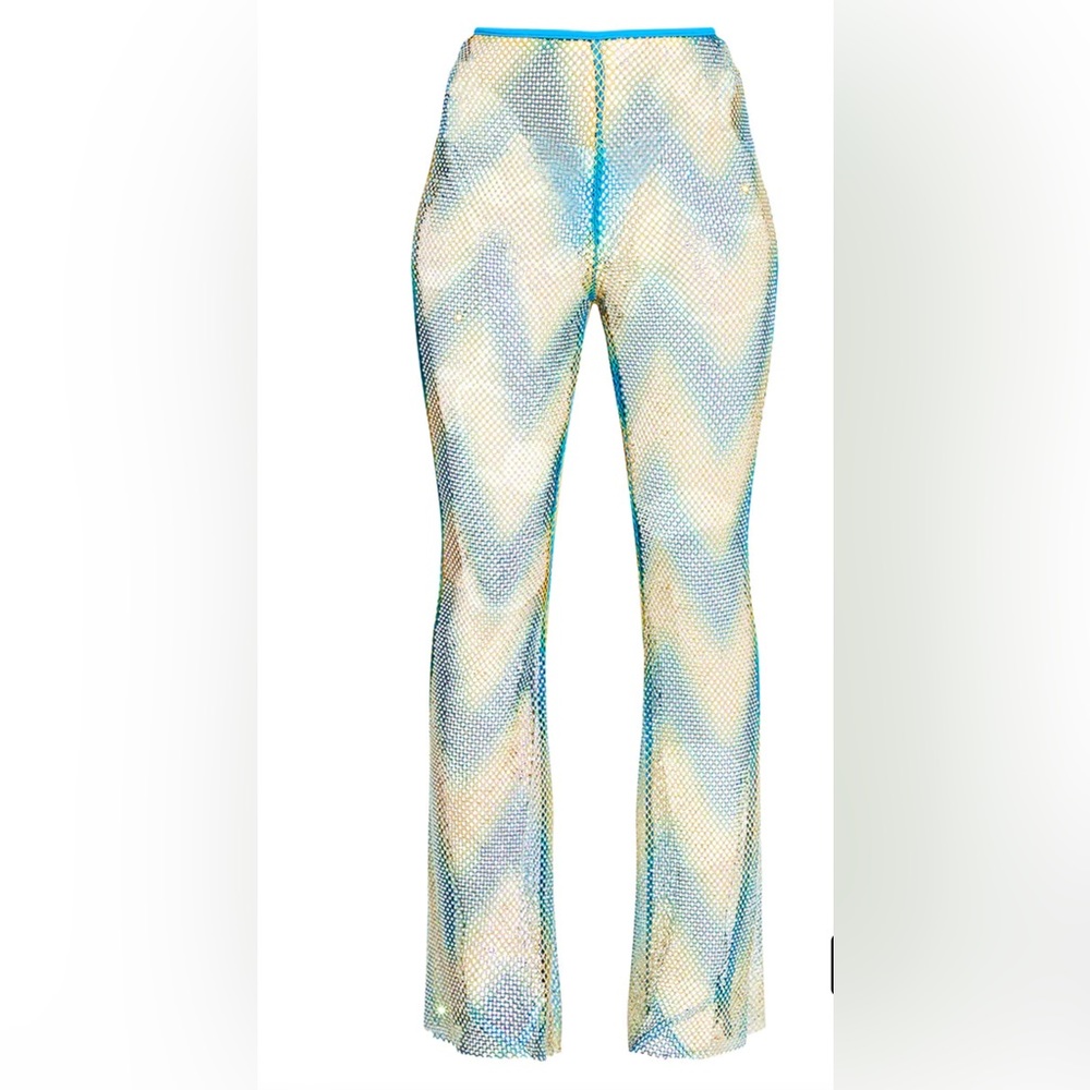 🔥SEXY🔥 PLT rhinestone coverup pants - Picture 3 of 7